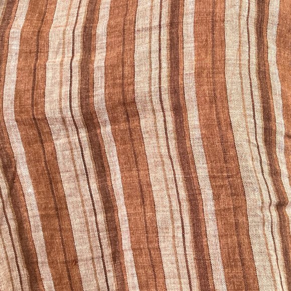 Vintage 100% Linen High Rise Waisted Shorts Long Inseam Wide Leg Relaxed Fit - Picture 7 of 8